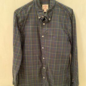 Brooks Brothers Red Fleece green plaid button down shirt